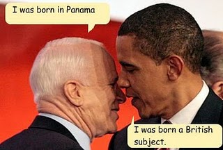 McCain and Obama Whisper Where Born